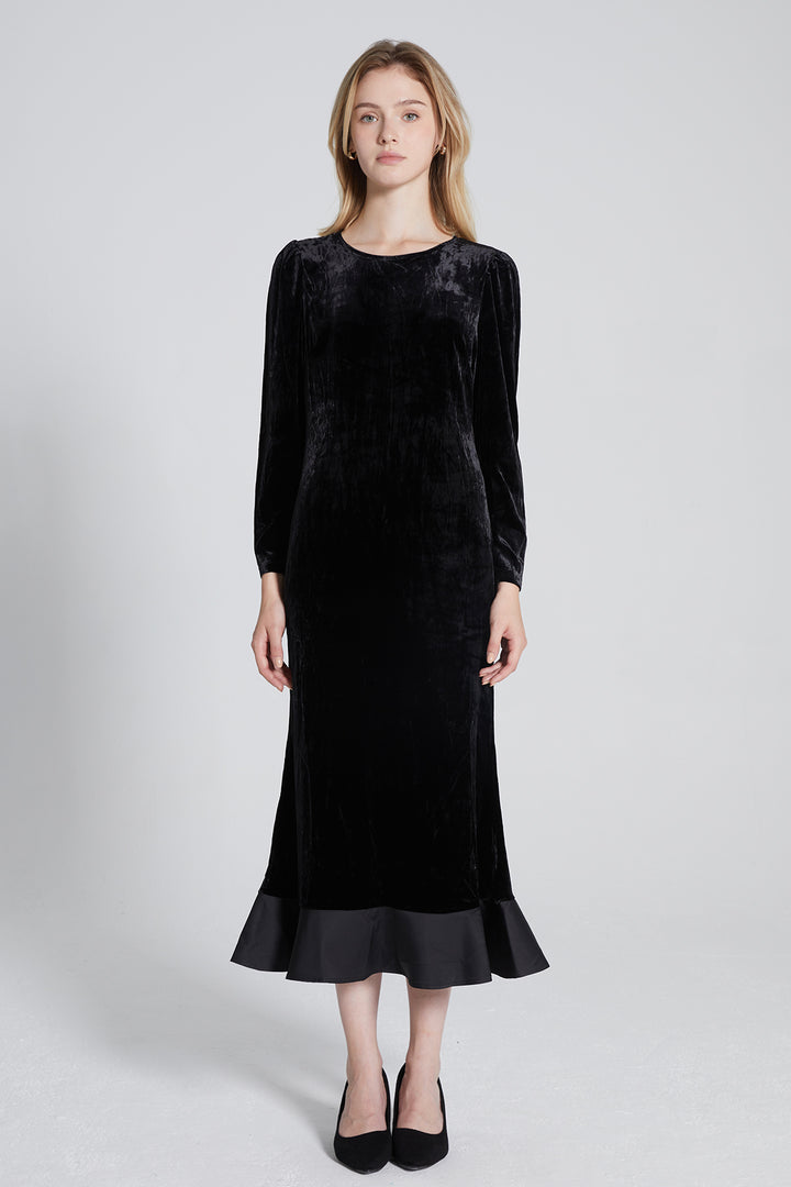 Alicent Fishtail Velvet Dress