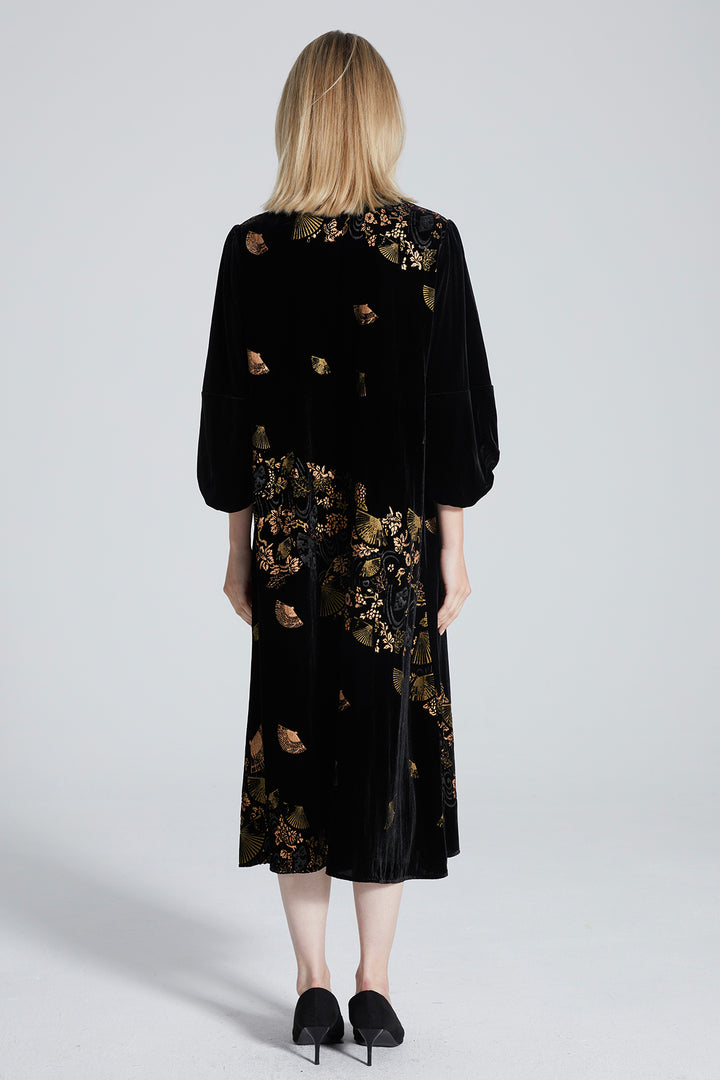 Christie Ethnic Velvet Dress