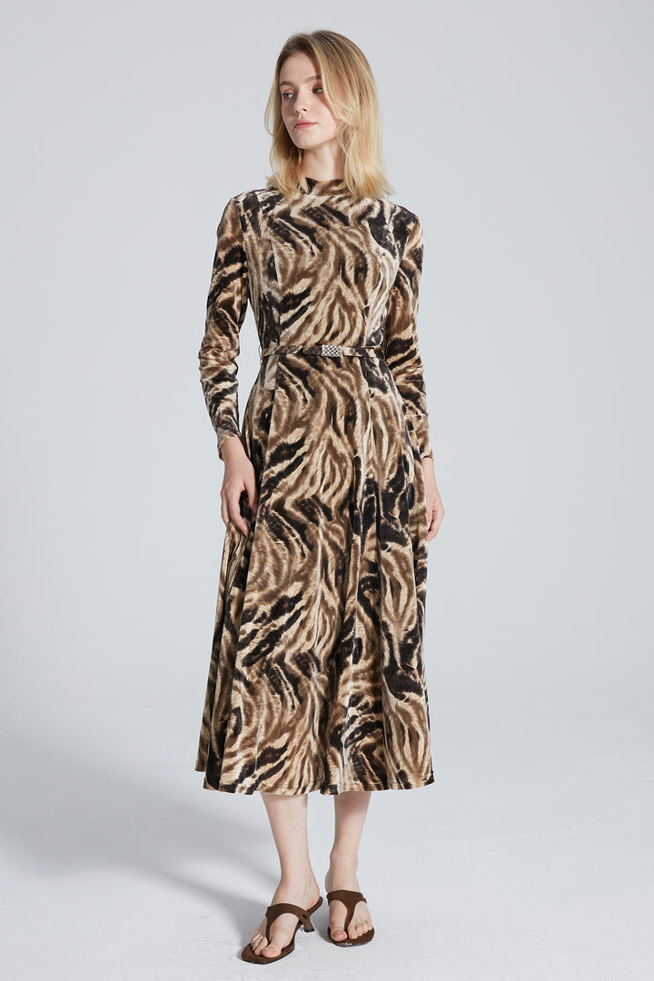 Kaya Long Sleeve A-Line Dress