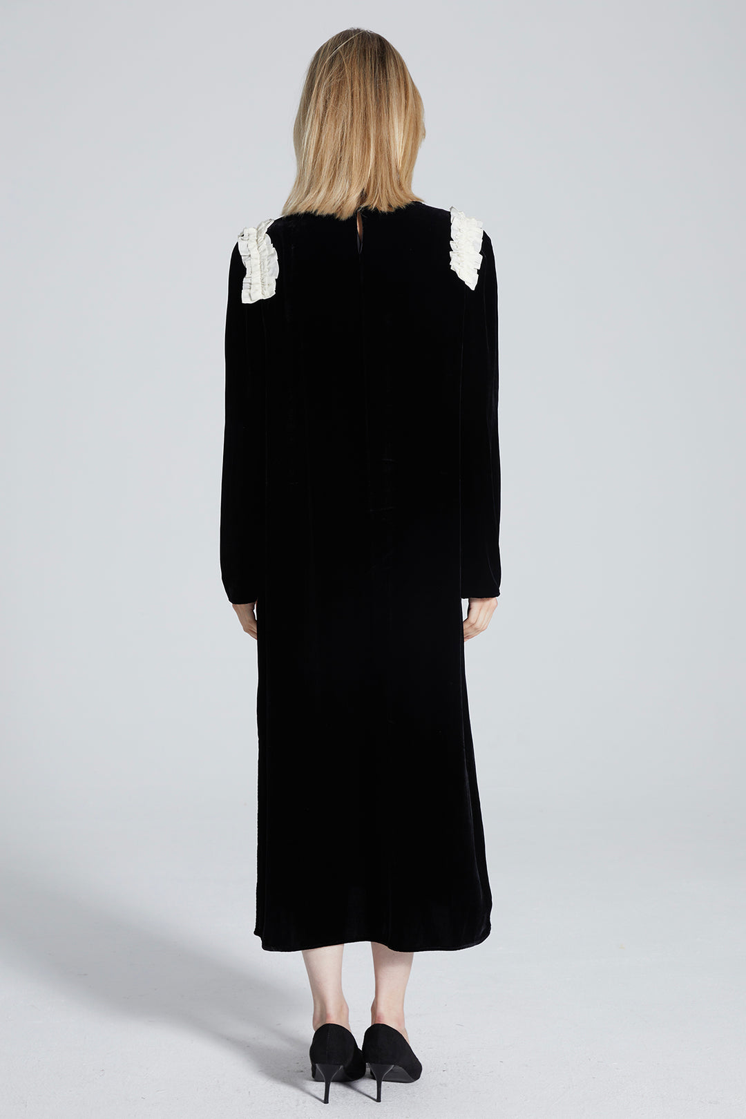 Sherrie Long Sleeve Velvet Dress