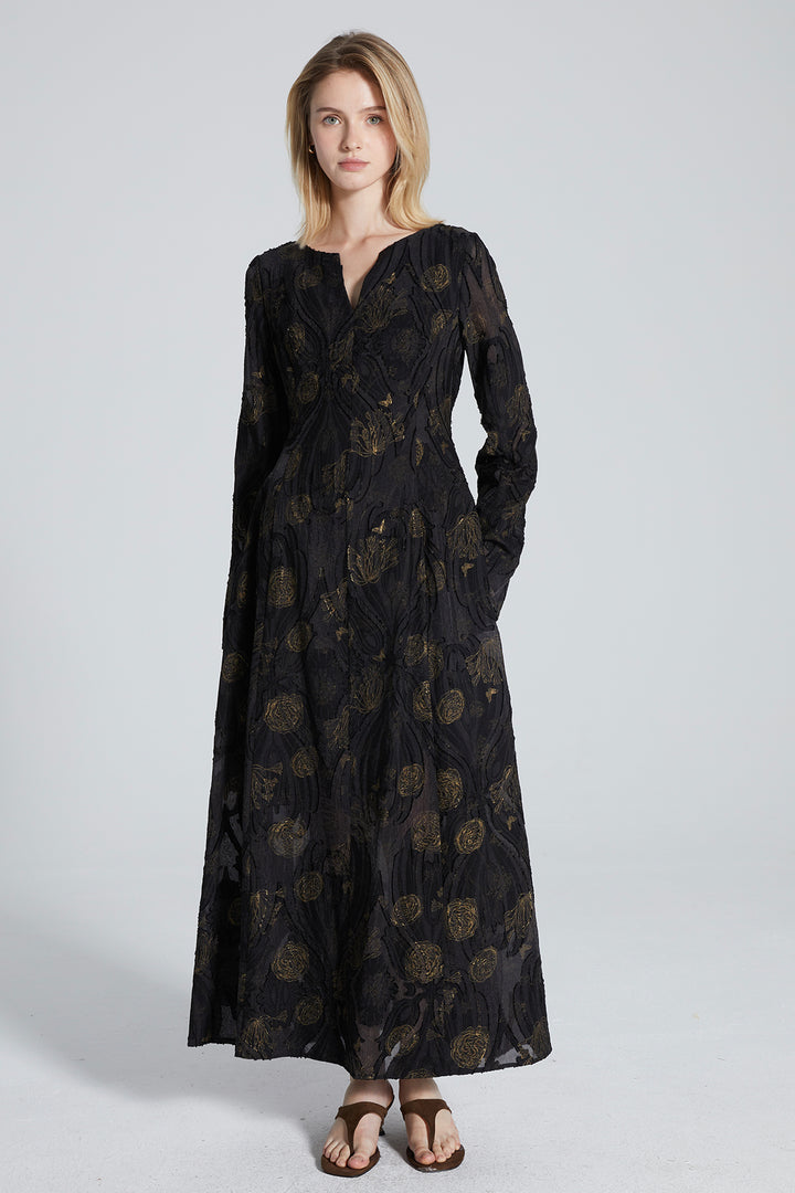 Nadia Long Sleeve Maxi Dress