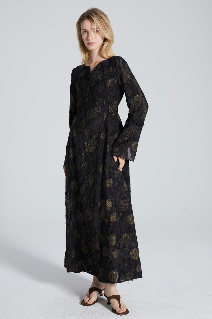 Nadia Long Sleeve Maxi Dress