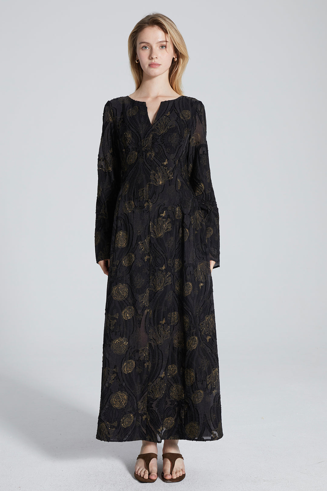 Nadia Long Sleeve Maxi Dress