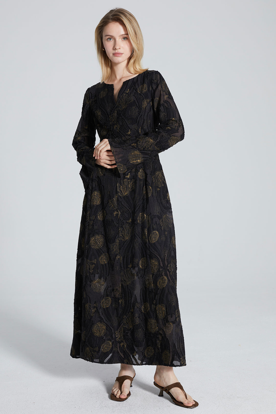 Nadia Long Sleeve Maxi Dress