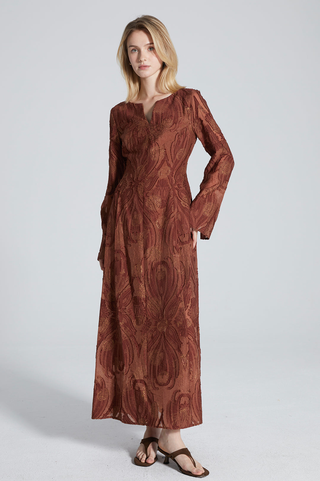 Nadia Long Sleeve Maxi Dress