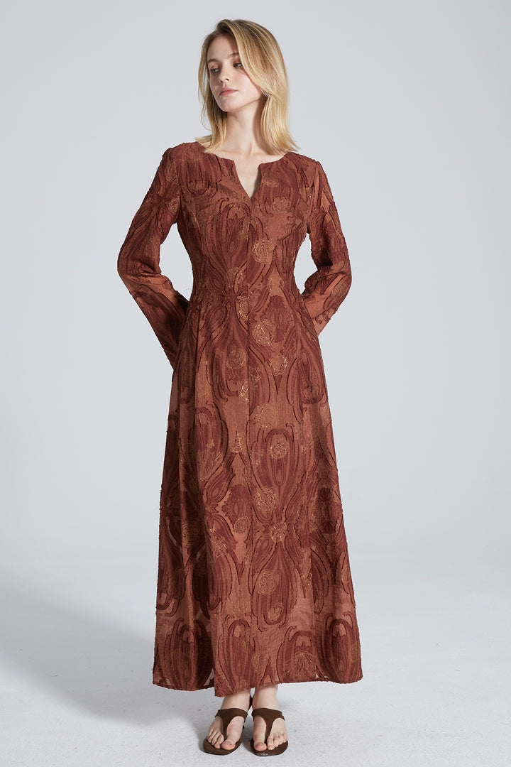 Nadia Long Sleeve Maxi Dress