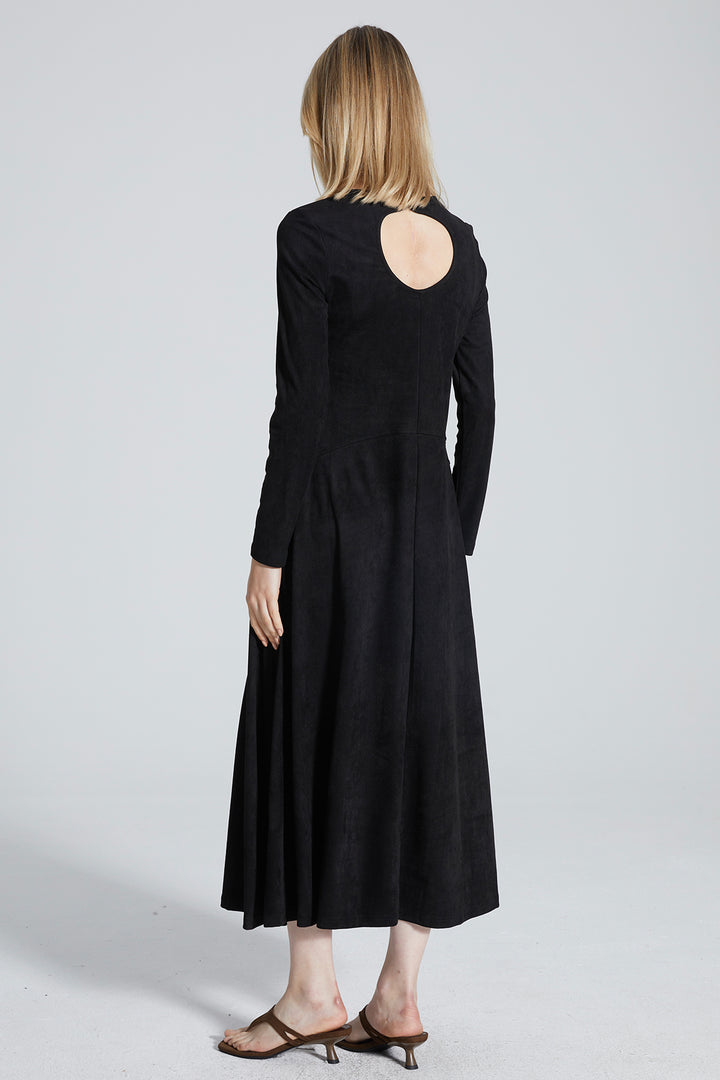 Billie Long Sleeve Solid Dress