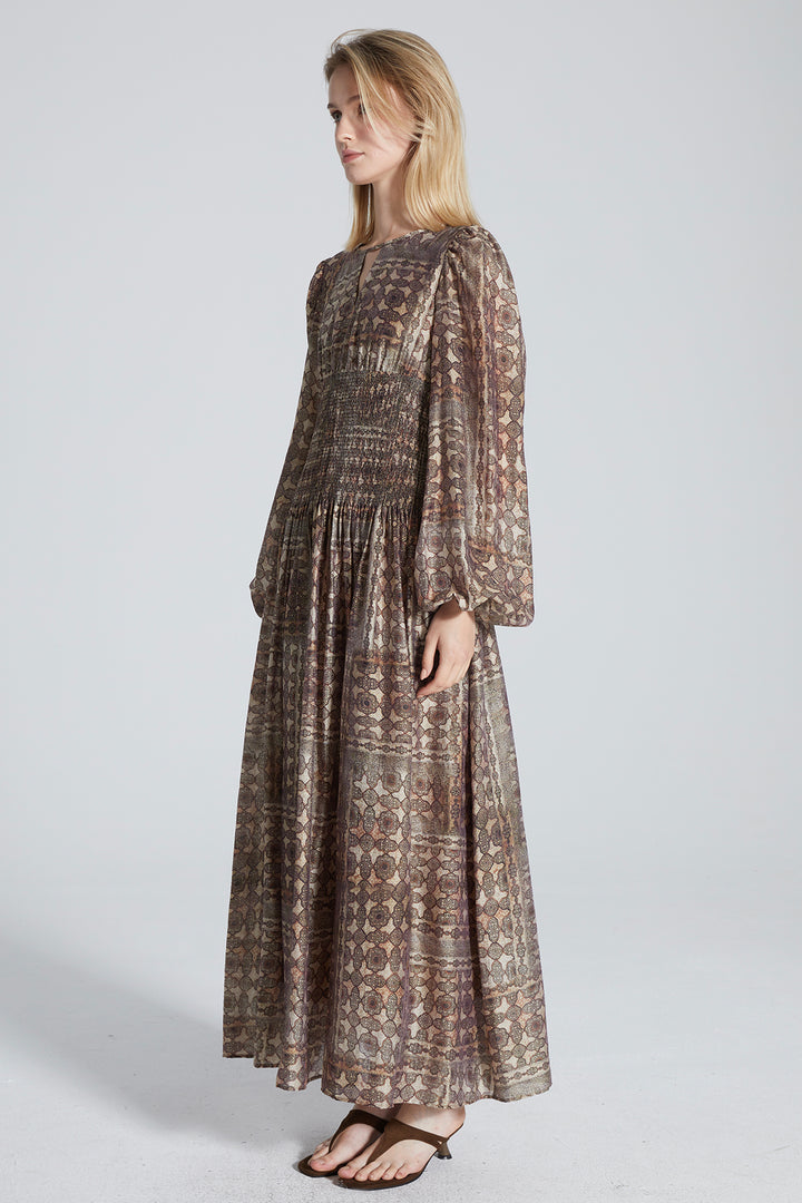 Leora Ethnic Maxi Dress