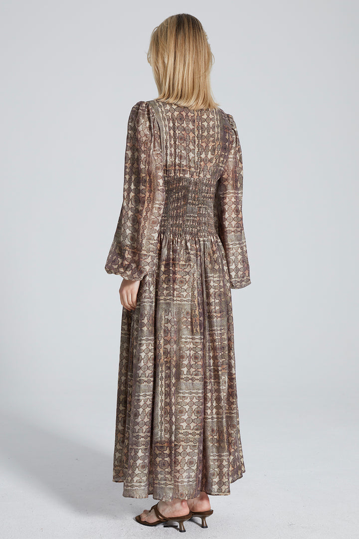 Leora Ethnic Maxi Dress