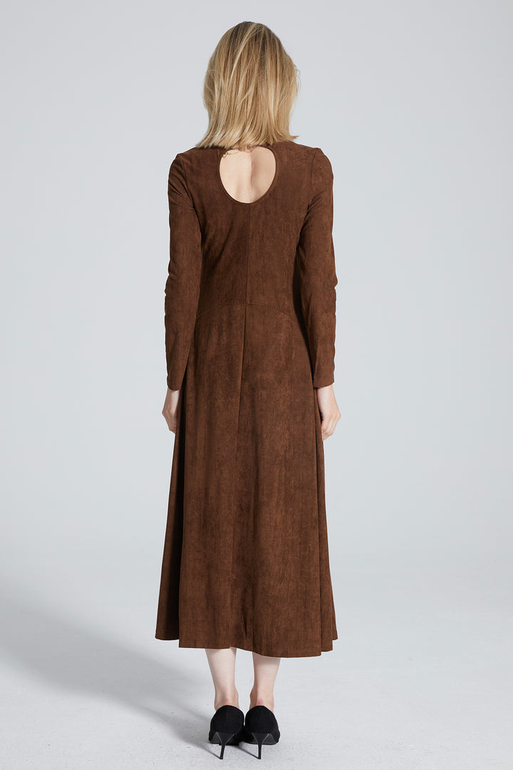 Billie Long Sleeve Solid Dress