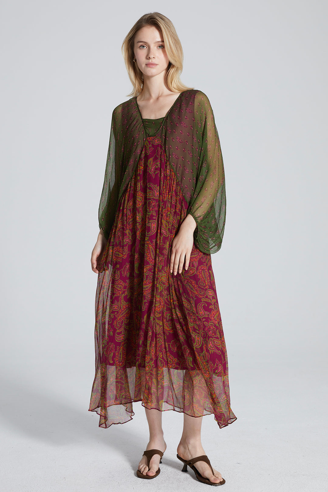 Kira Ethnic Silk Dress