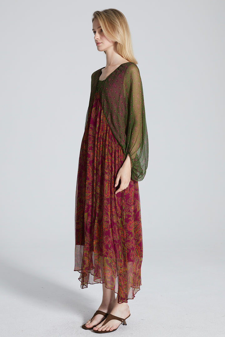 Kira Ethnic Silk Dress