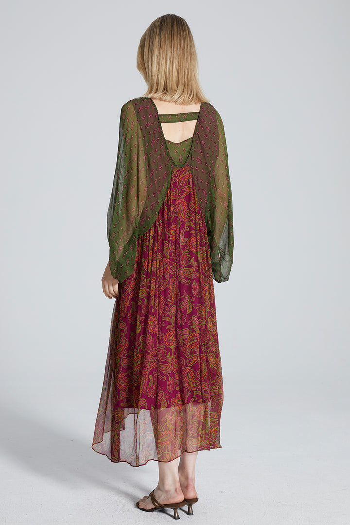 Kira Ethnic Silk Dress