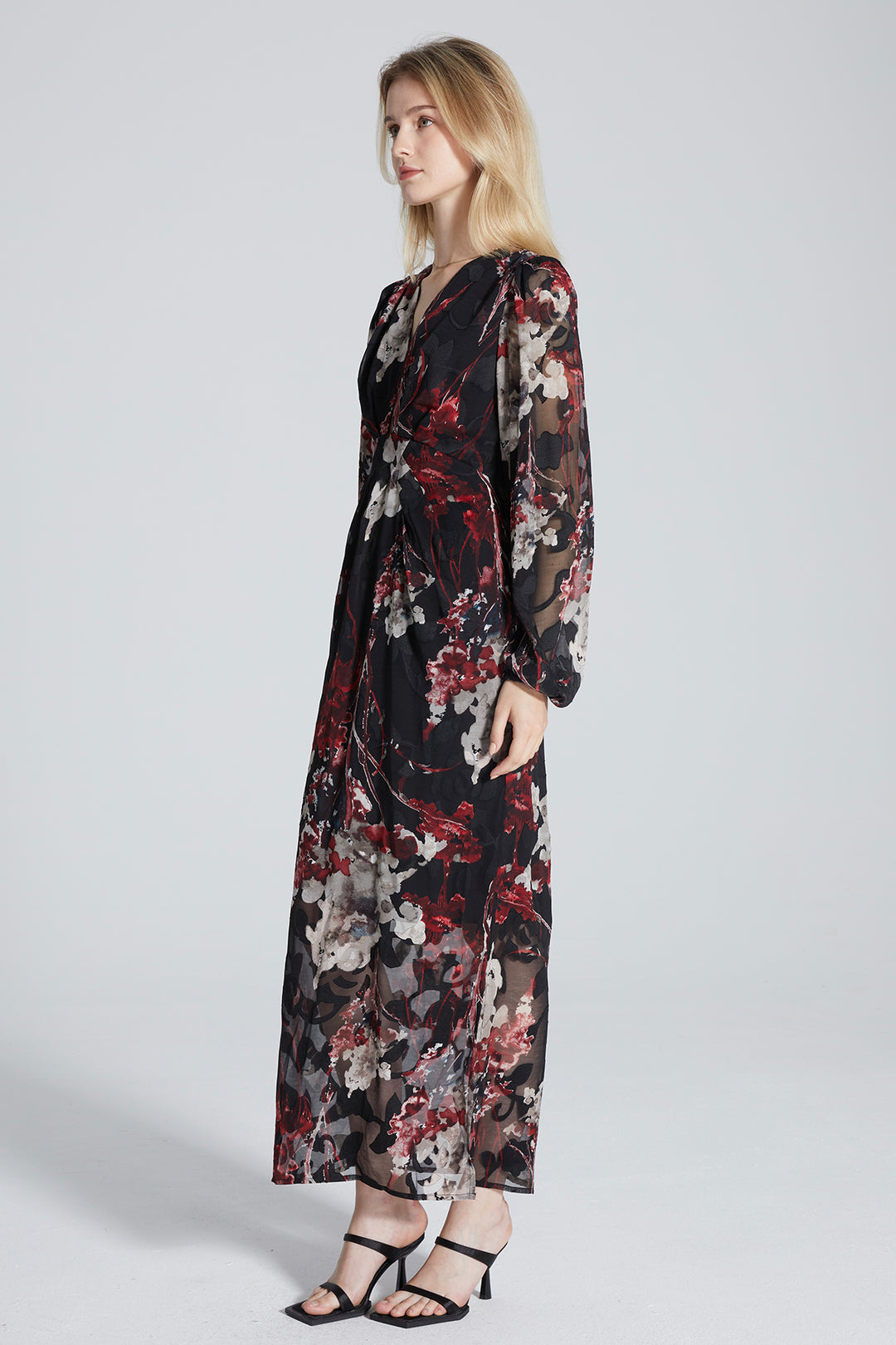 Lorelei Retro Print Maxi Dress