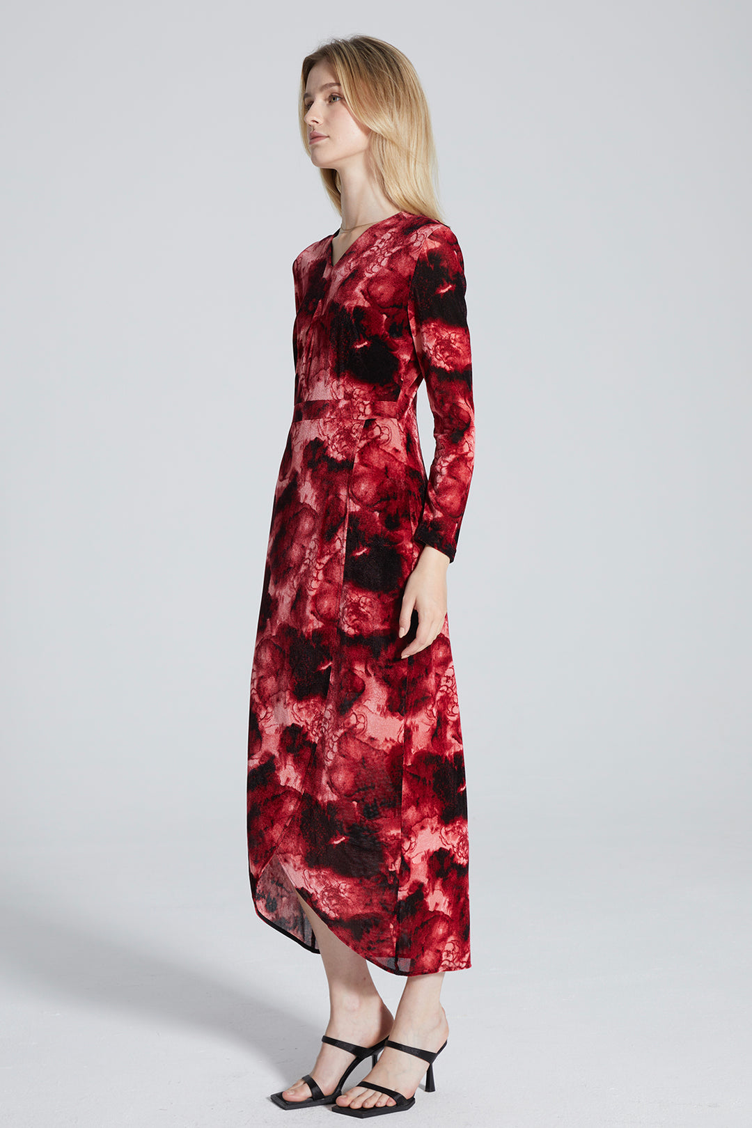 Kerra Long Sleeve Flower Dress