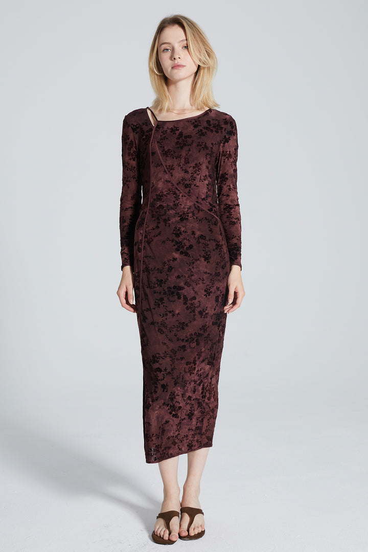 Adrina Long Sleeve Print Dress