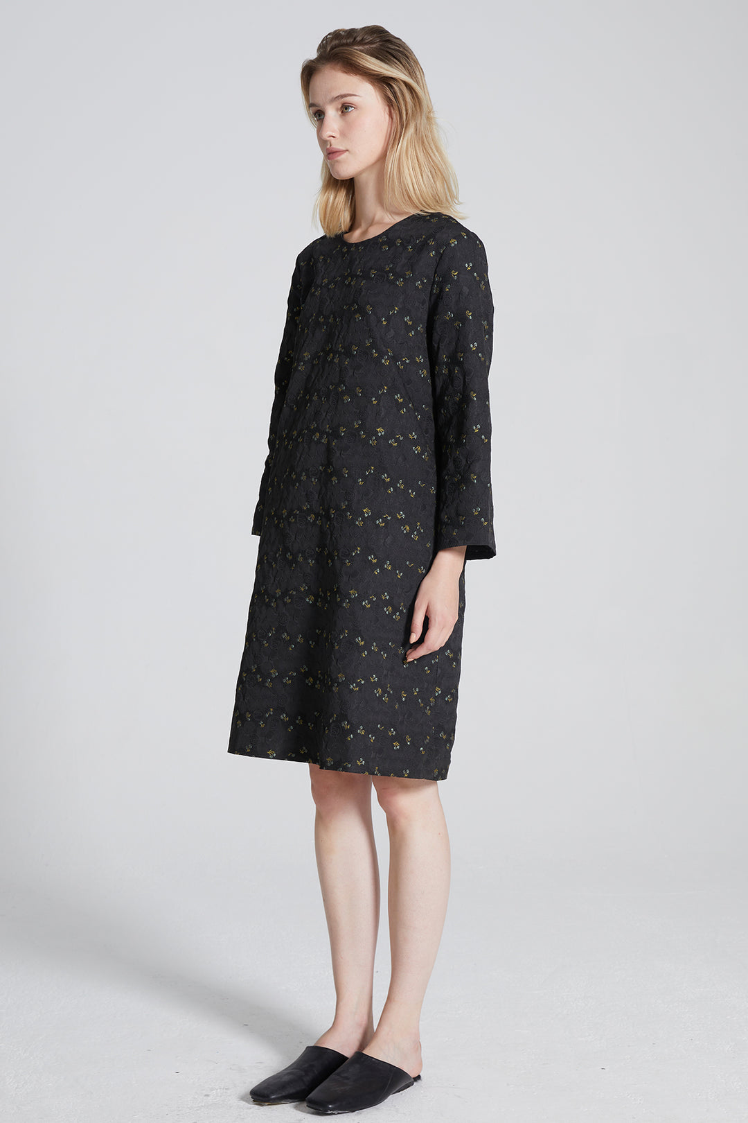 Nicky Long Sleeve Embroidered Dress