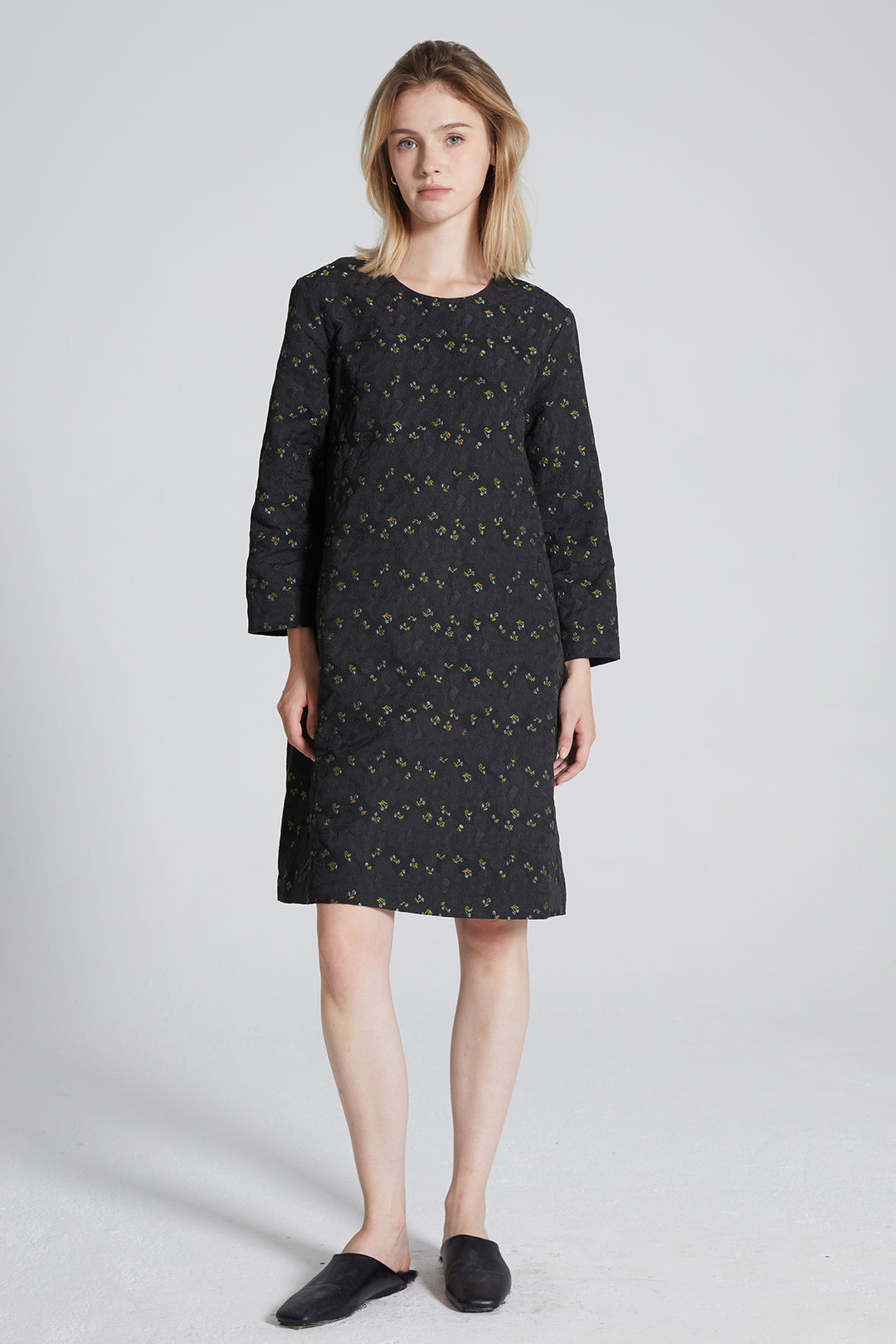 Nicky Long Sleeve Embroidered Dress