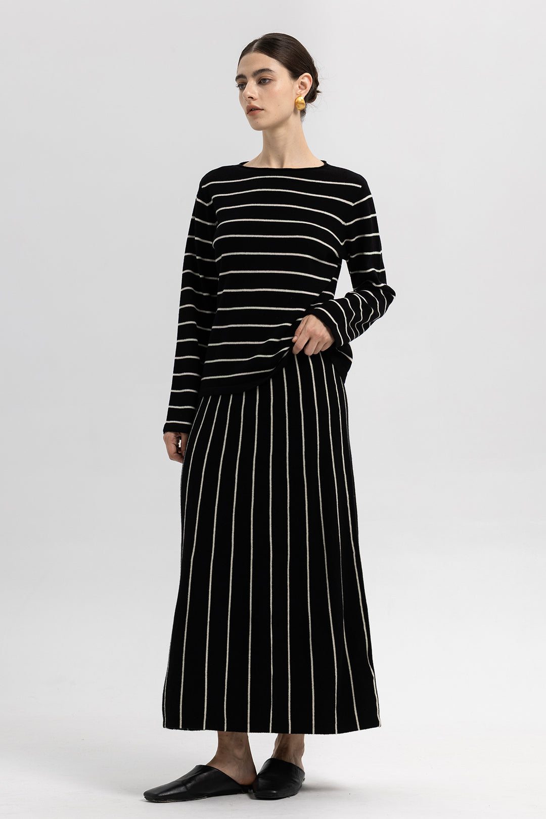 Alba Classic Stripe Wool Set