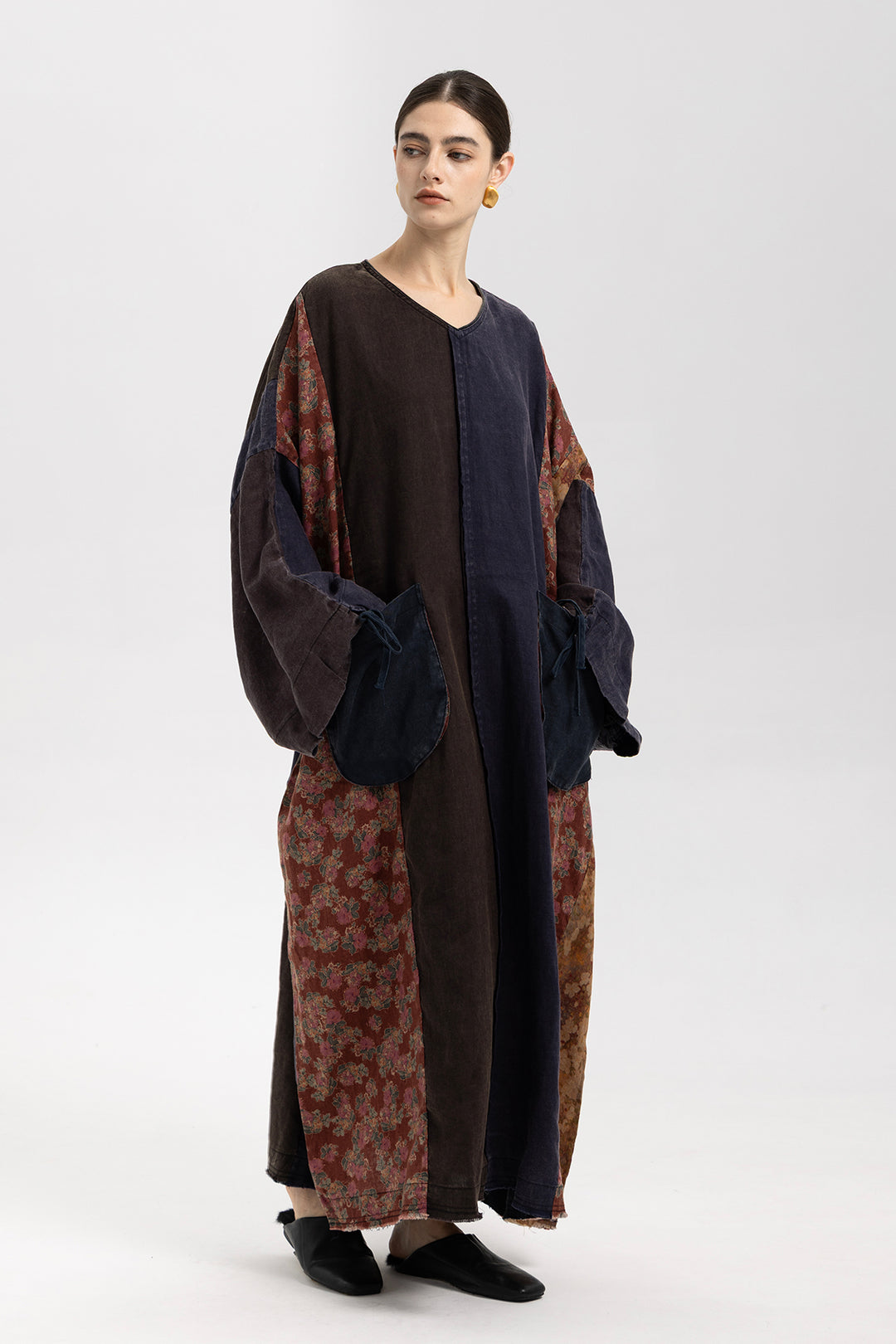 Rhea Bohemian Linen Maxi Dress