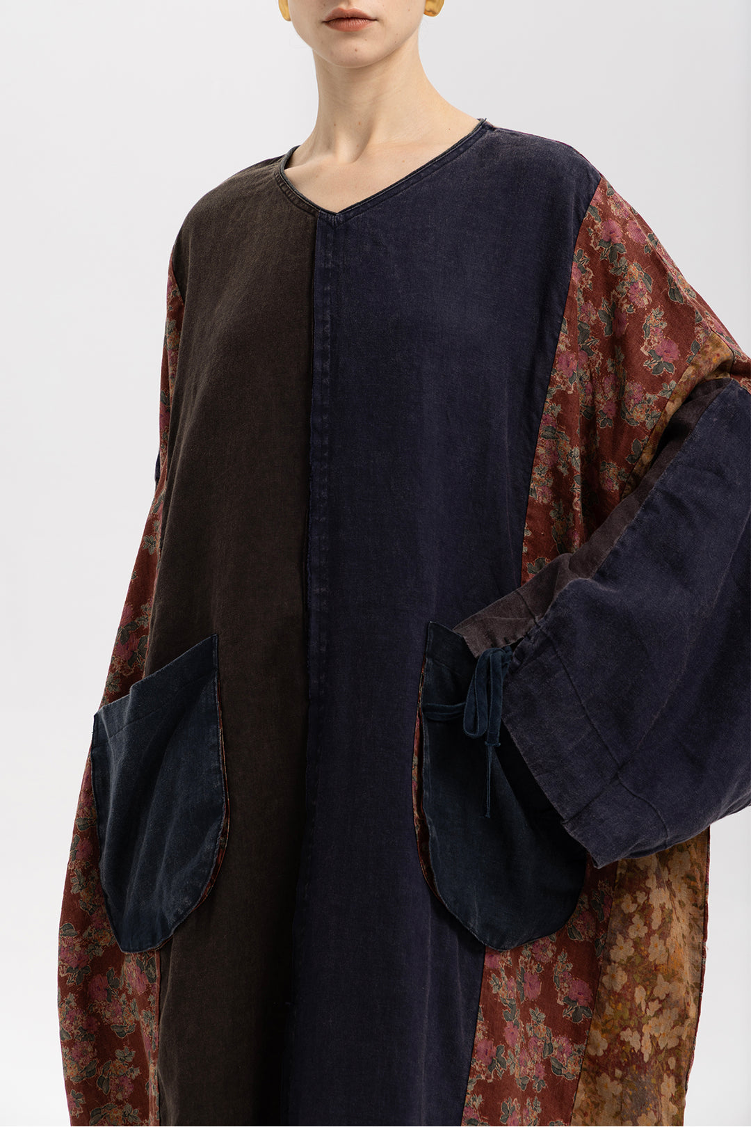 Rhea Bohemian Linen Maxi Dress