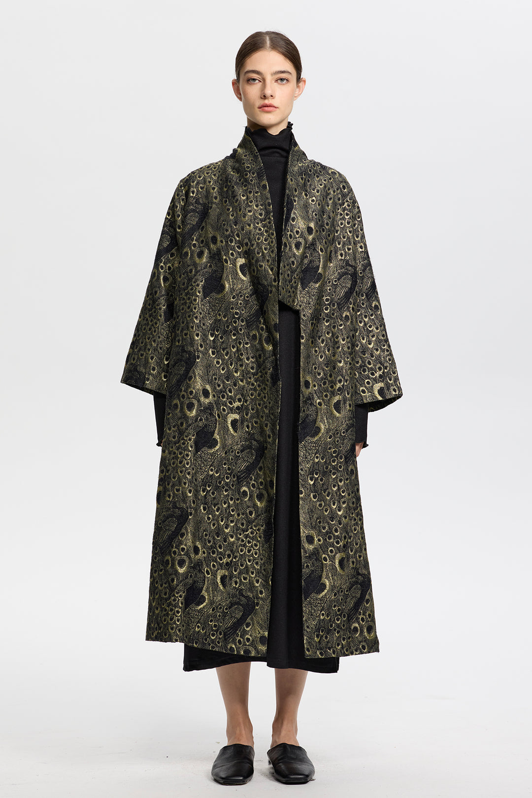 Lysandra Jacquard Long Coat