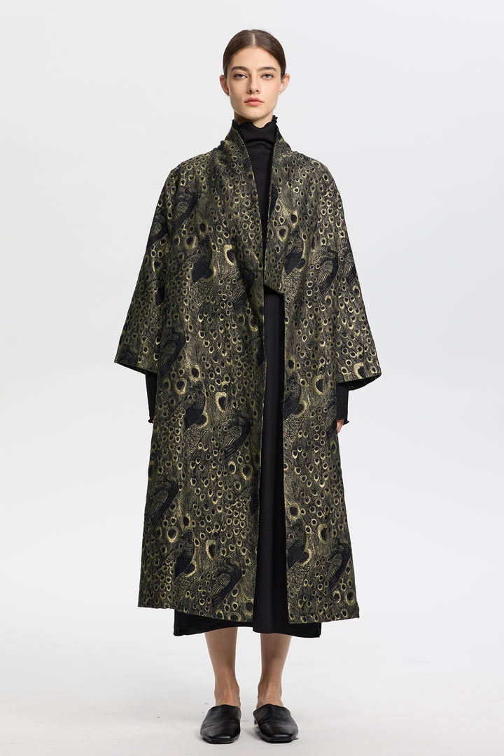 Lysandra Jacquard Long Coat