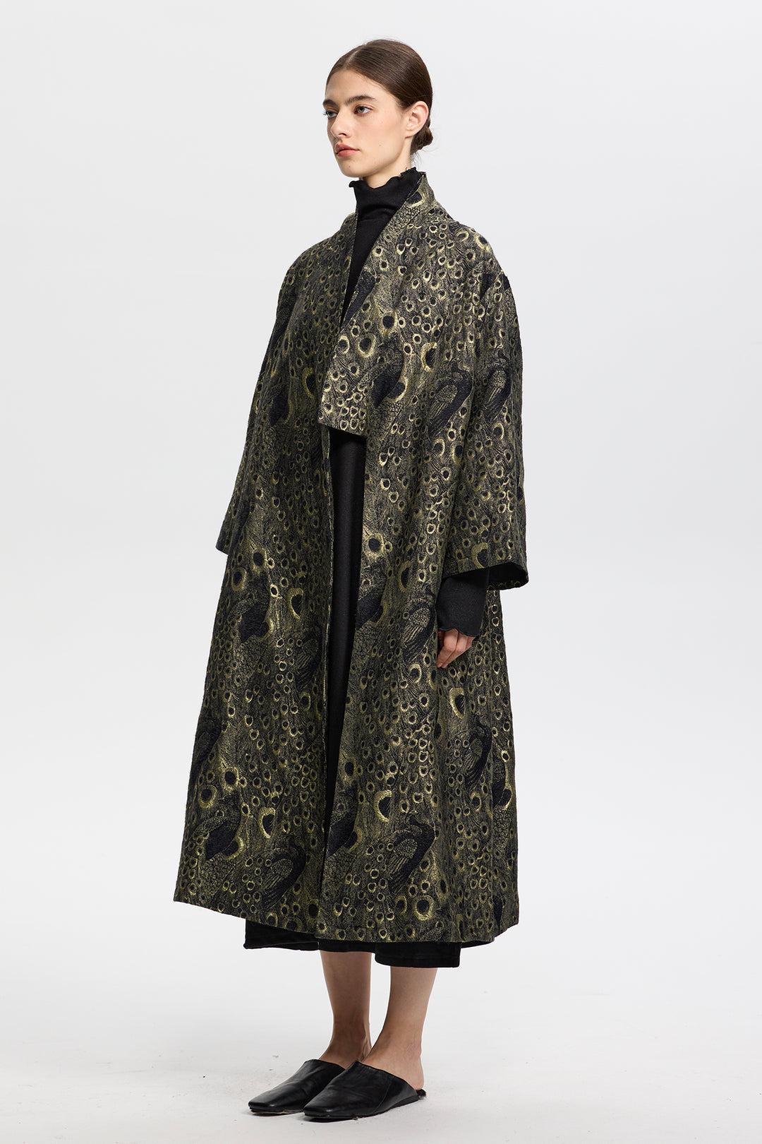 Lysandra Jacquard Long Coat