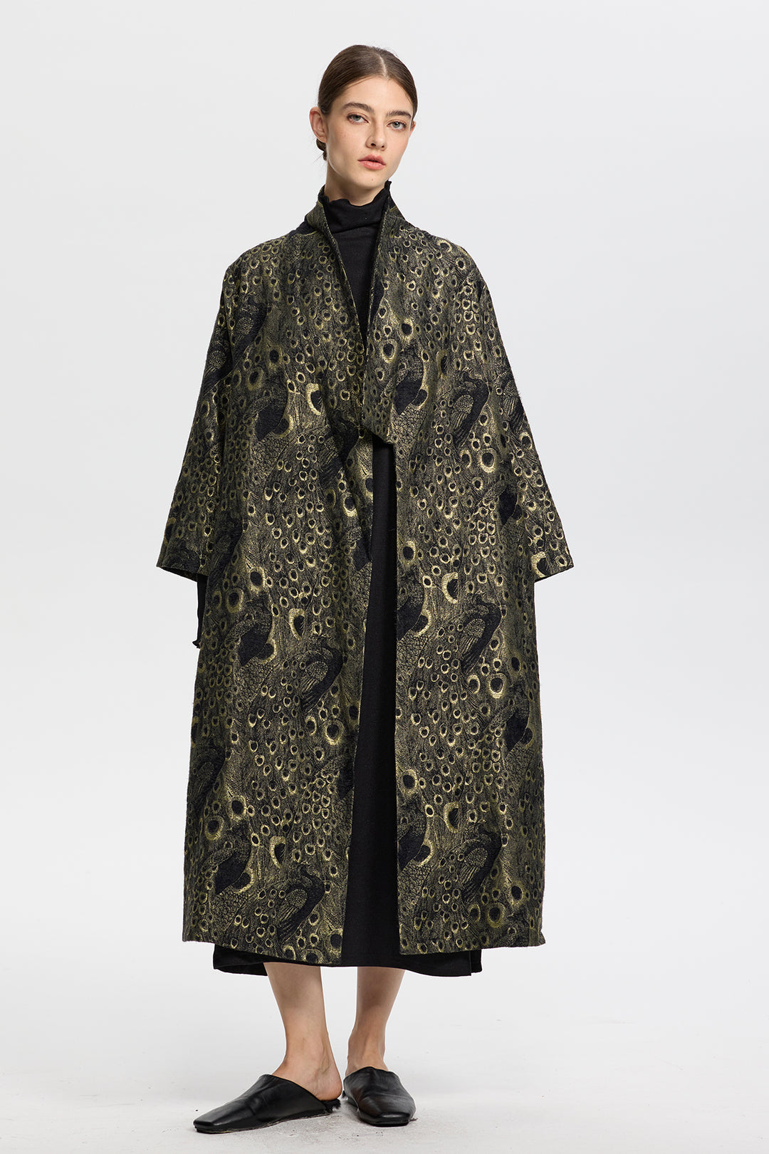 Lysandra Jacquard Long Coat
