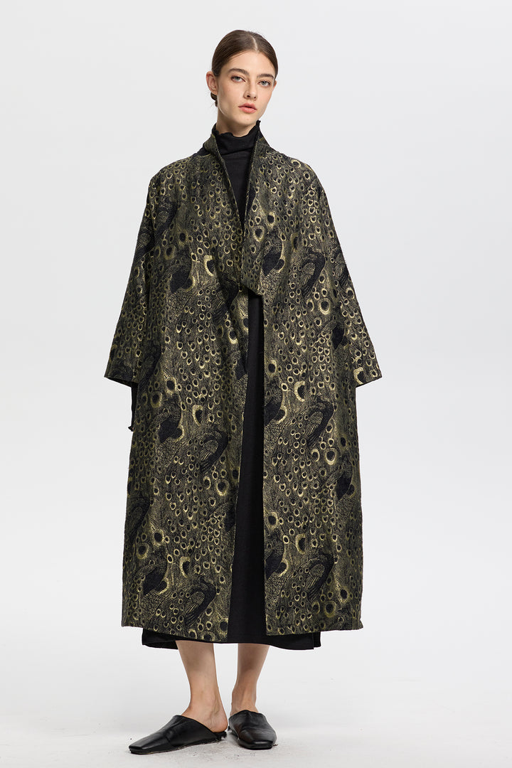 Lysandra Jacquard Long Coat
