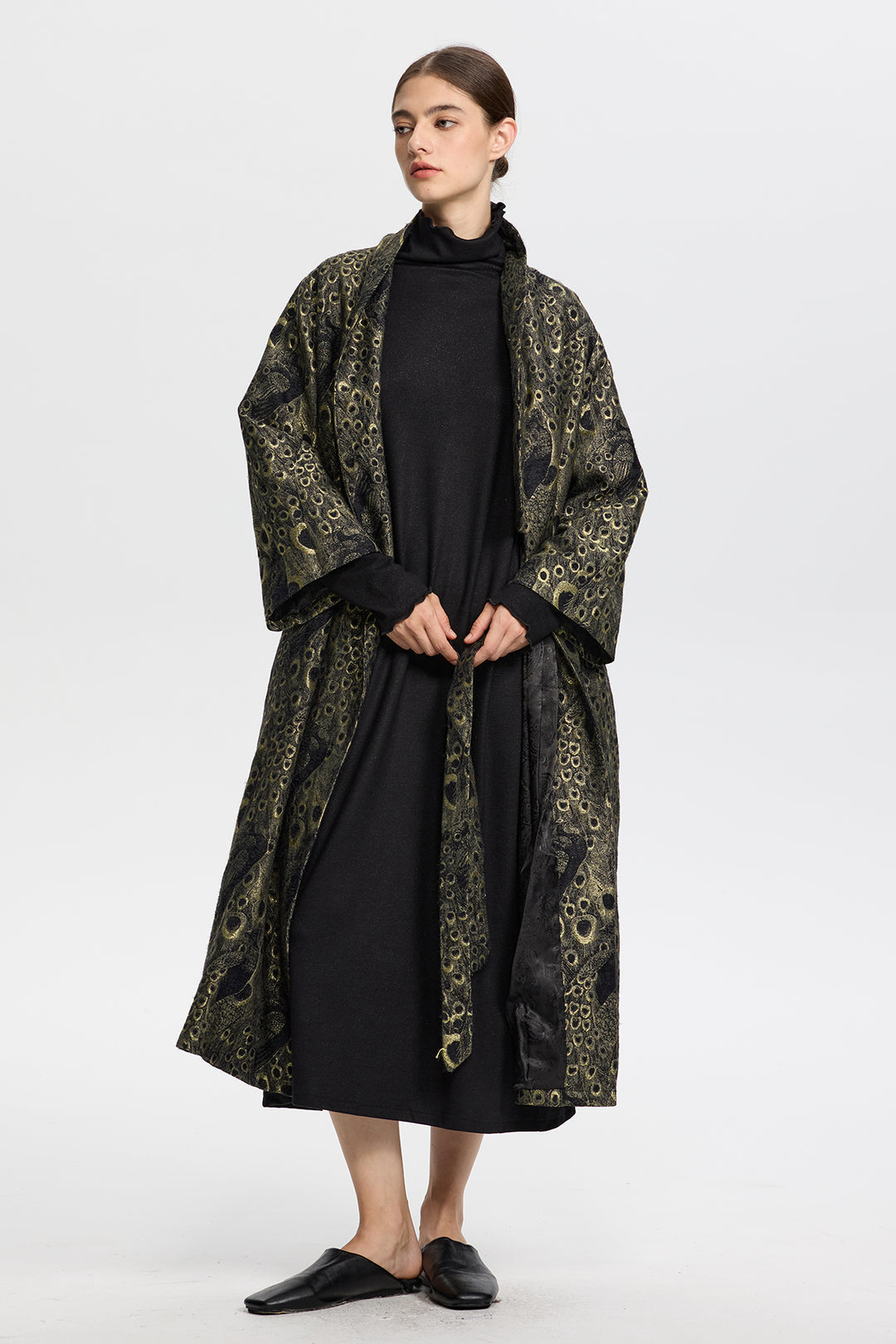 Lysandra Jacquard Long Coat