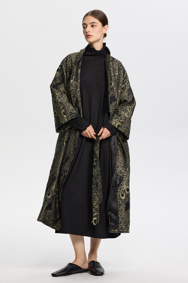 Lysandra Jacquard Long Coat