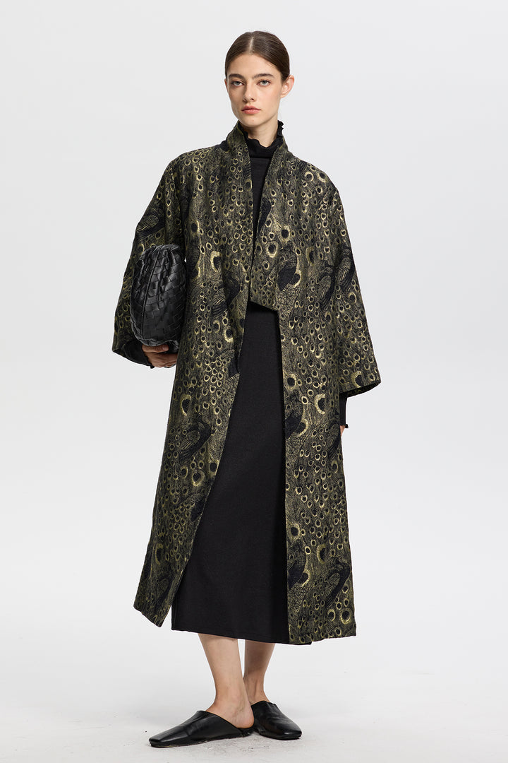 Lysandra Jacquard Long Coat