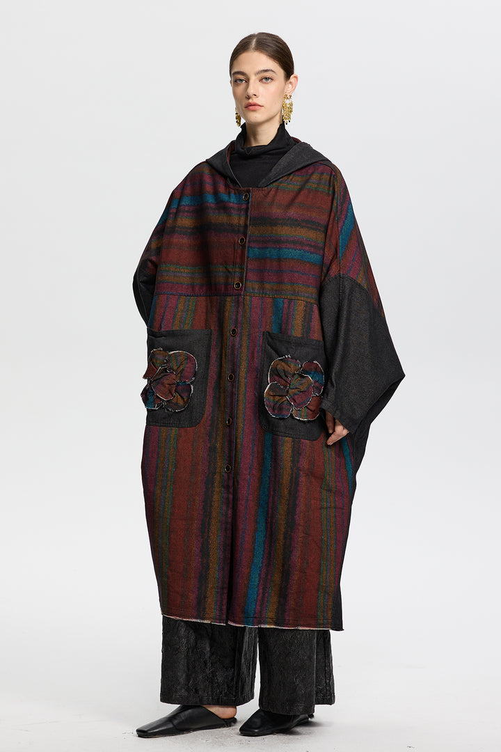 Rowena Vinatge Stripe Denim Coat
