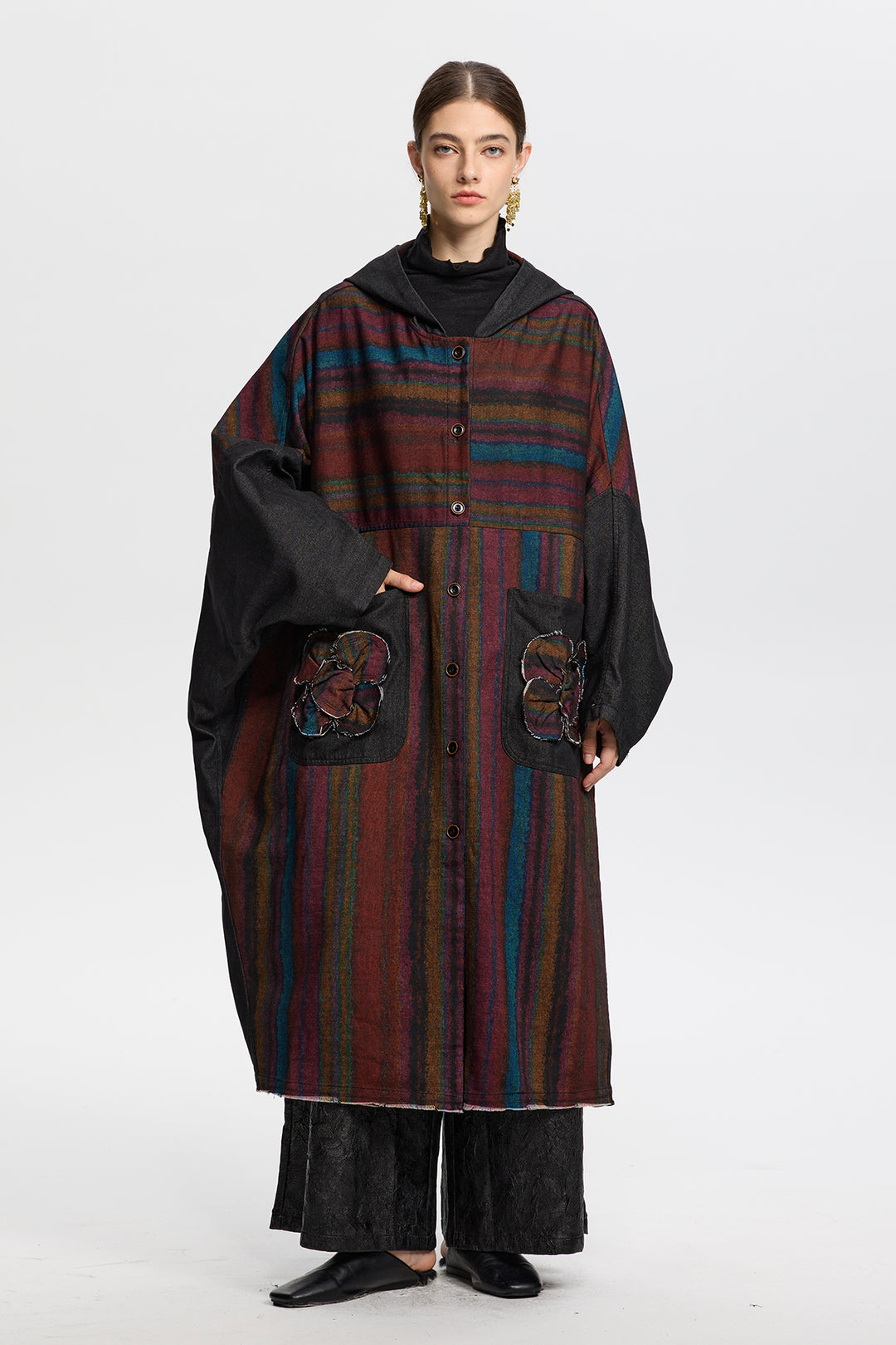 Rowena Vinatge Stripe Denim Coat