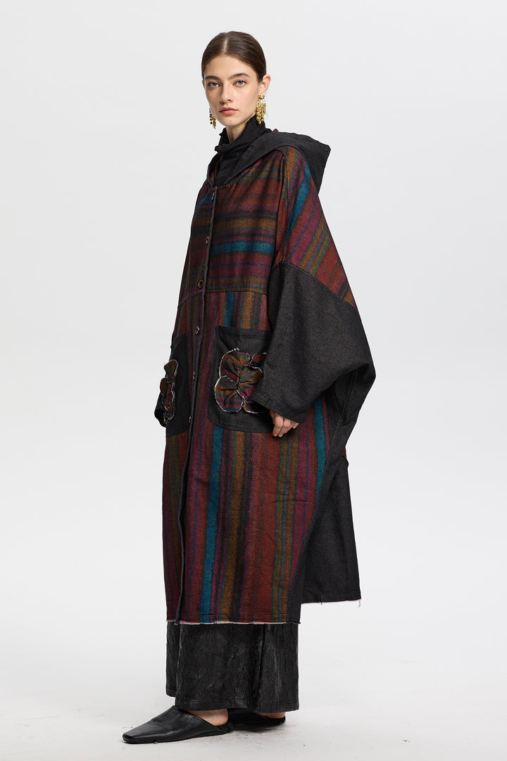 Rowena Vinatge Stripe Denim Coat