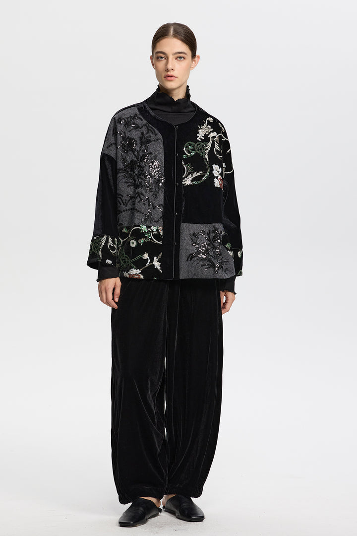 Artisanal Sequin Embellished Jacket