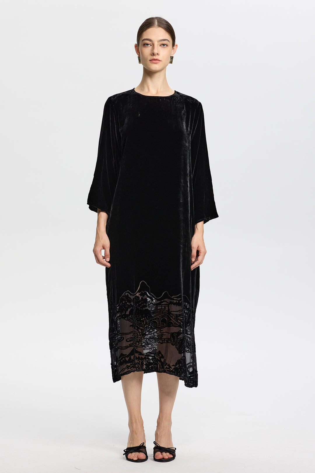 Clarisse Retro Velvet Dress
