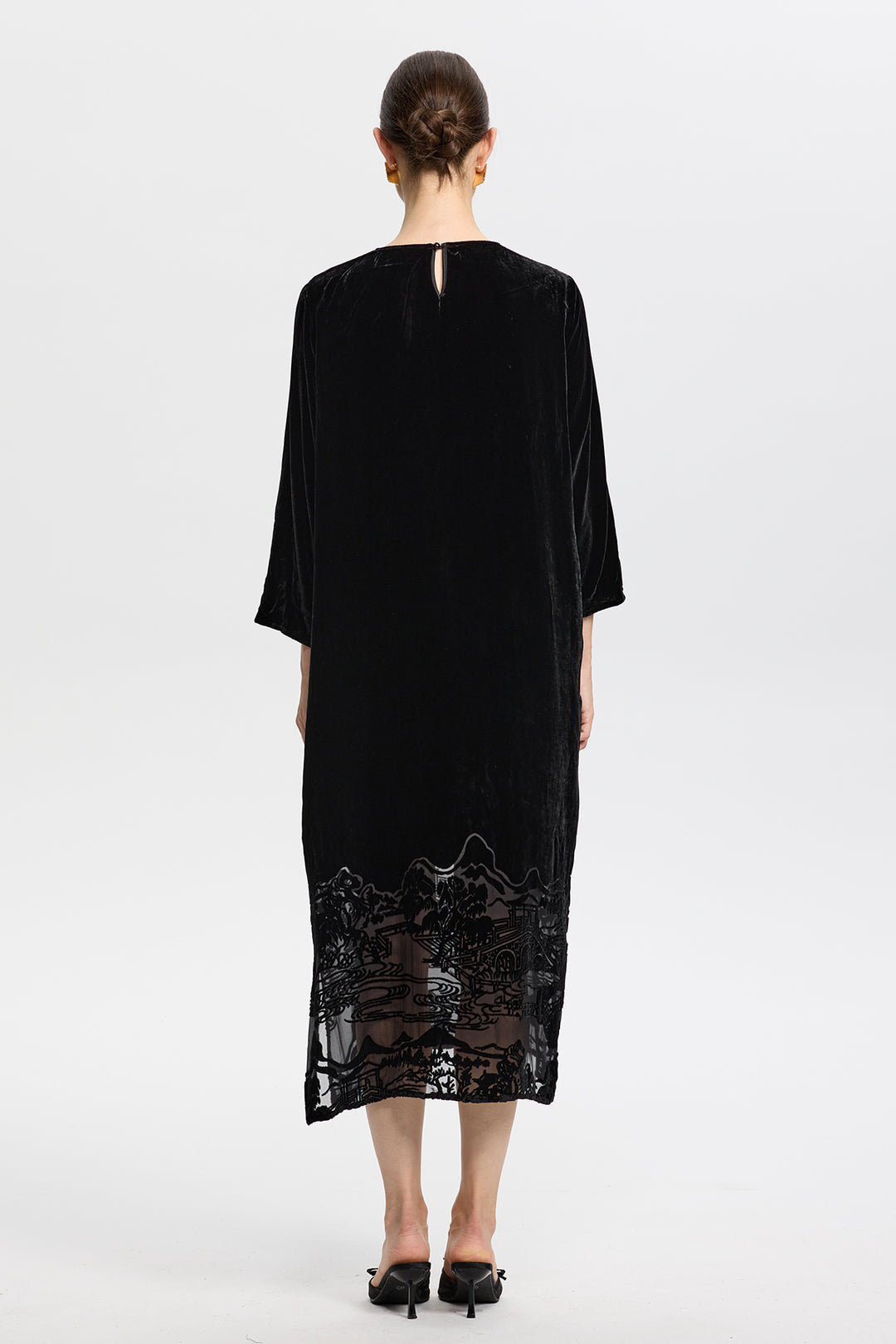 Clarisse Retro Velvet Dress