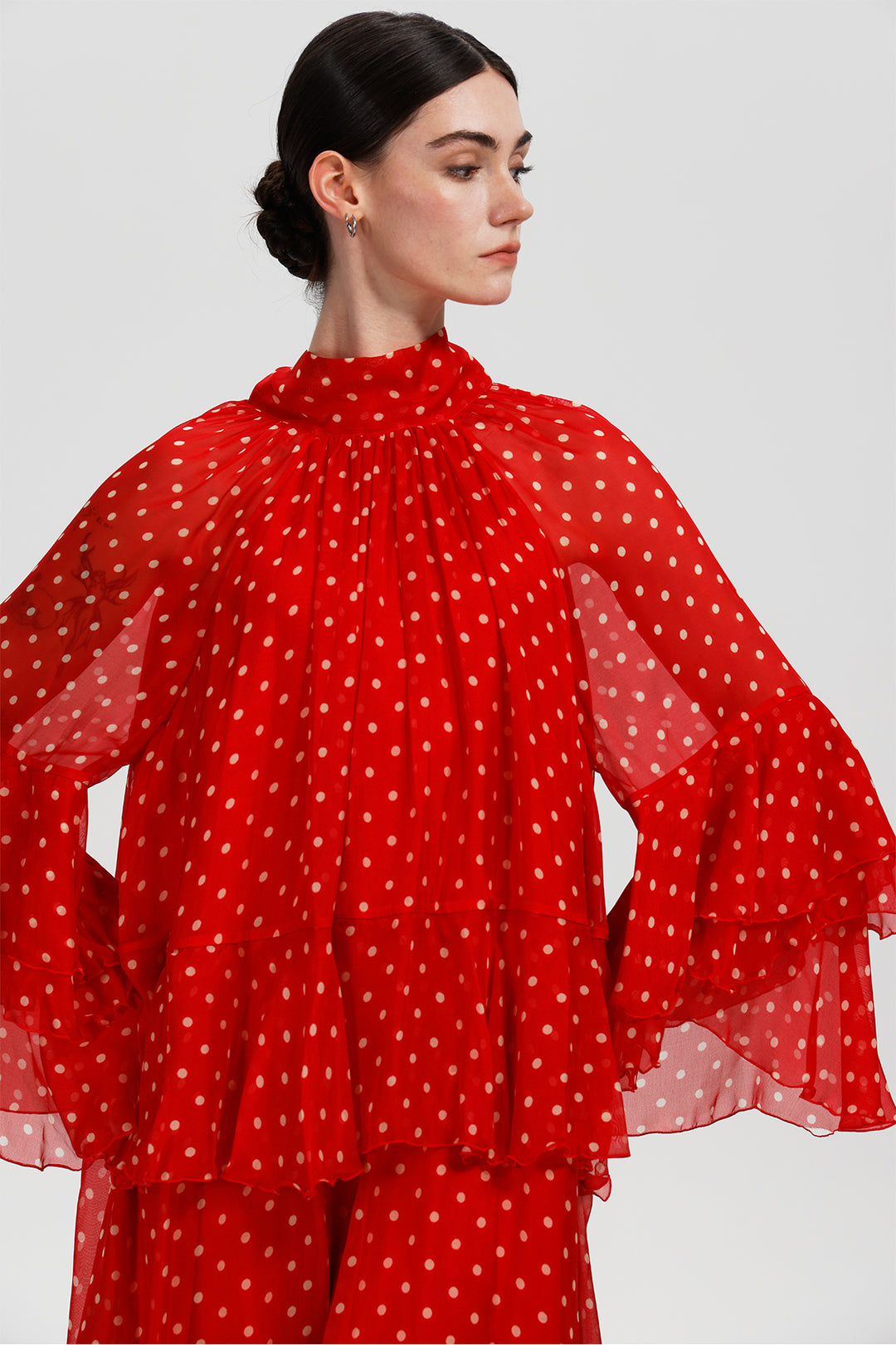 Vesper Silk Polka Dress