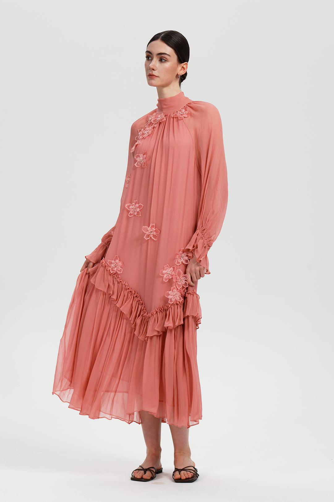 Ivelisse Blossom Silk Dress