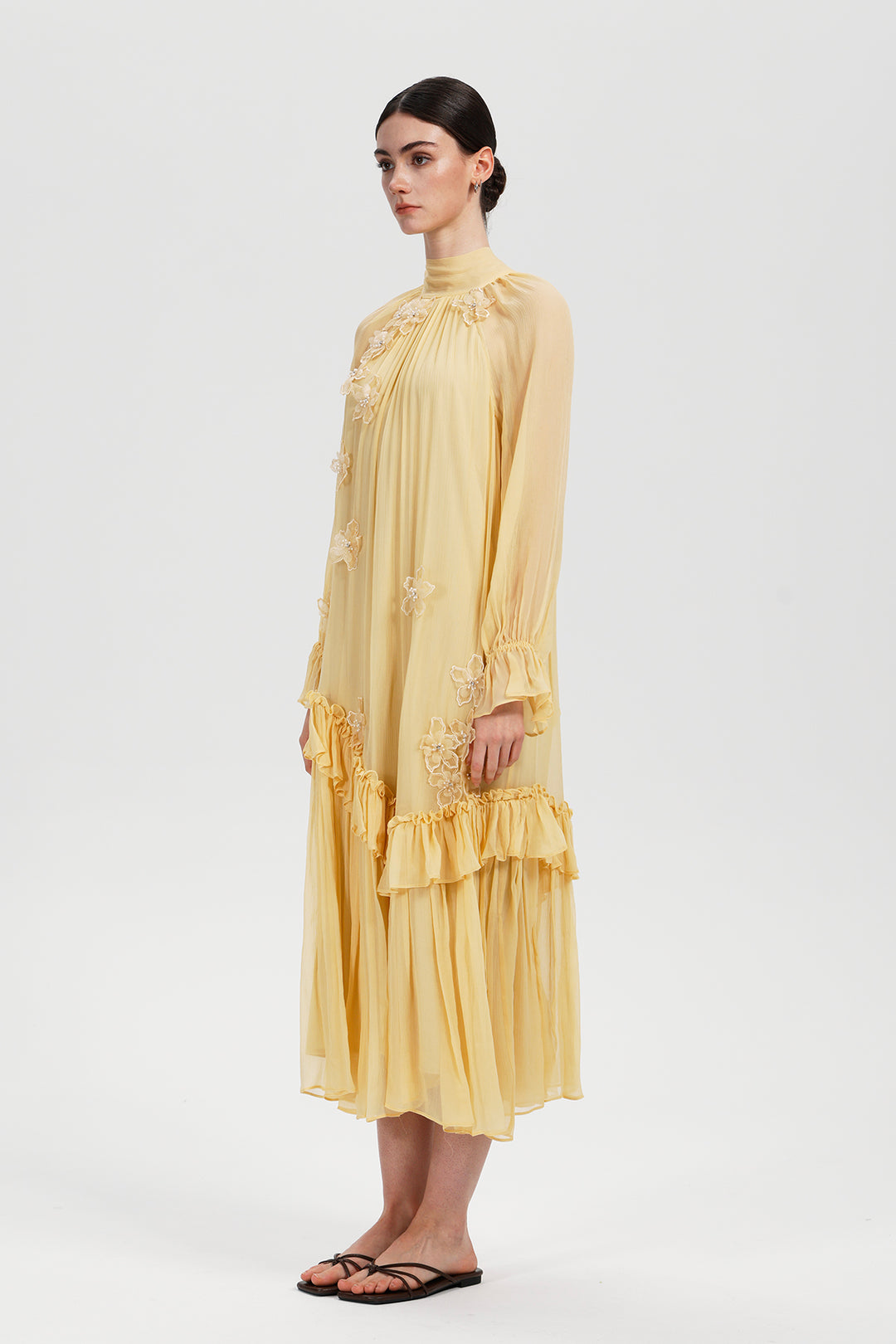 Ivelisse Blossom Silk Dress