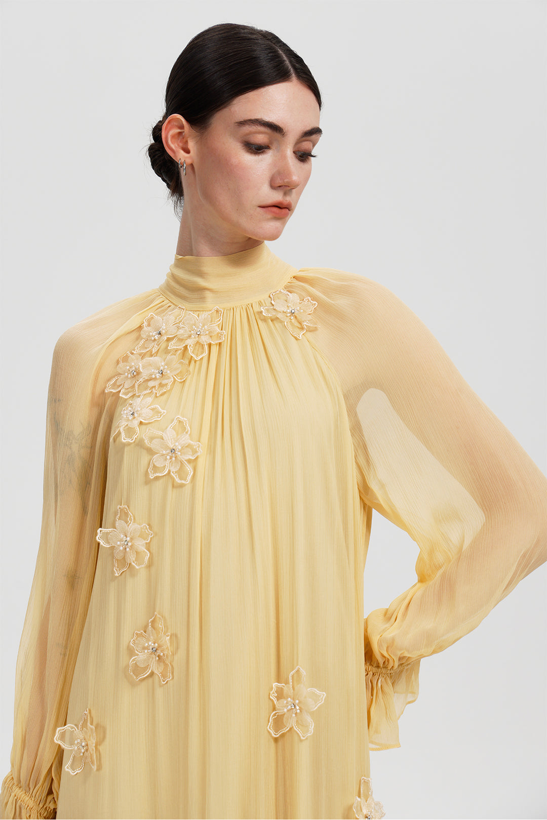 Ivelisse Blossom Silk Dress