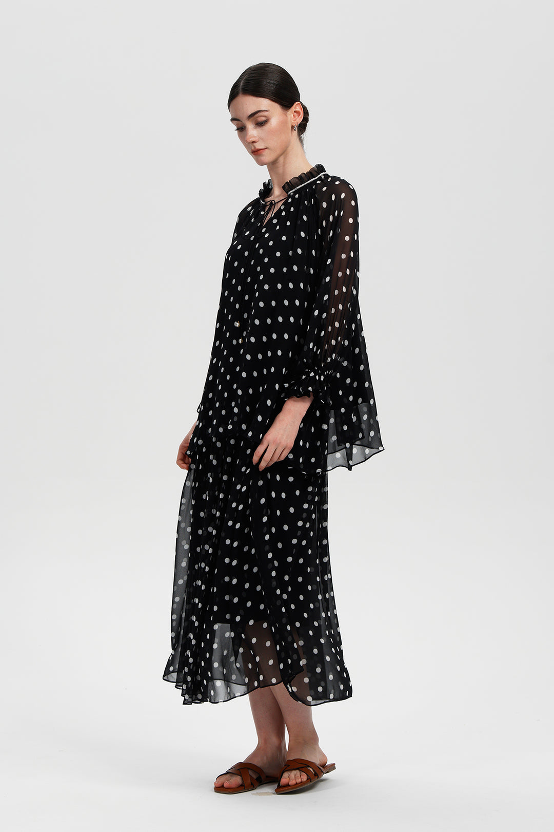 Eulalie Silk Polka Set