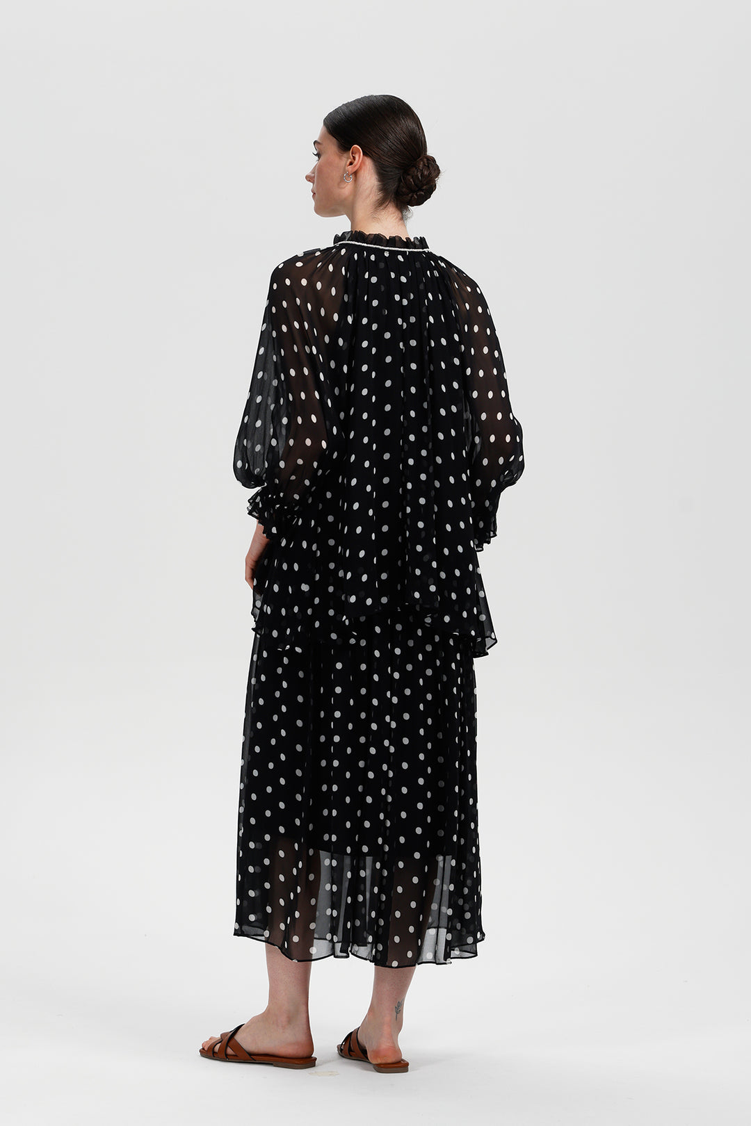 Eulalie Silk Polka Set