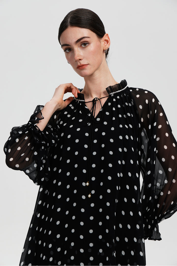 Eulalie Silk Polka Set