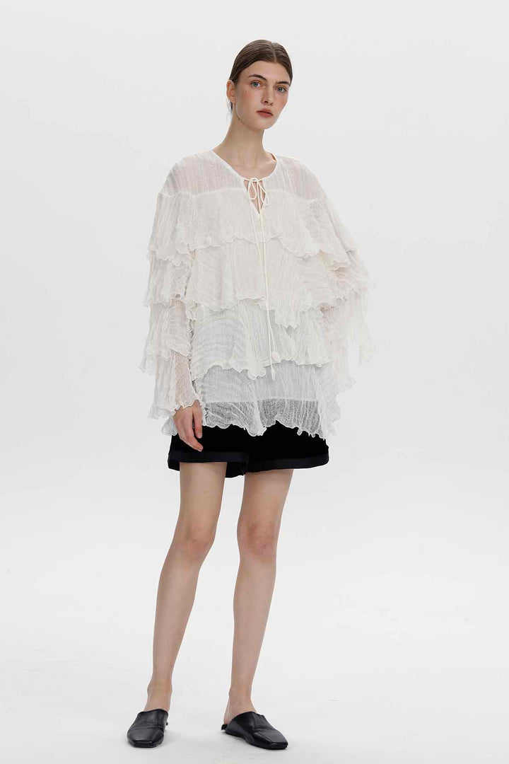 Nerine Ruffle Blouse