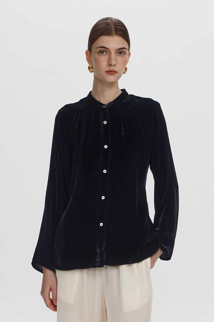 Lillian Velvet Blouse