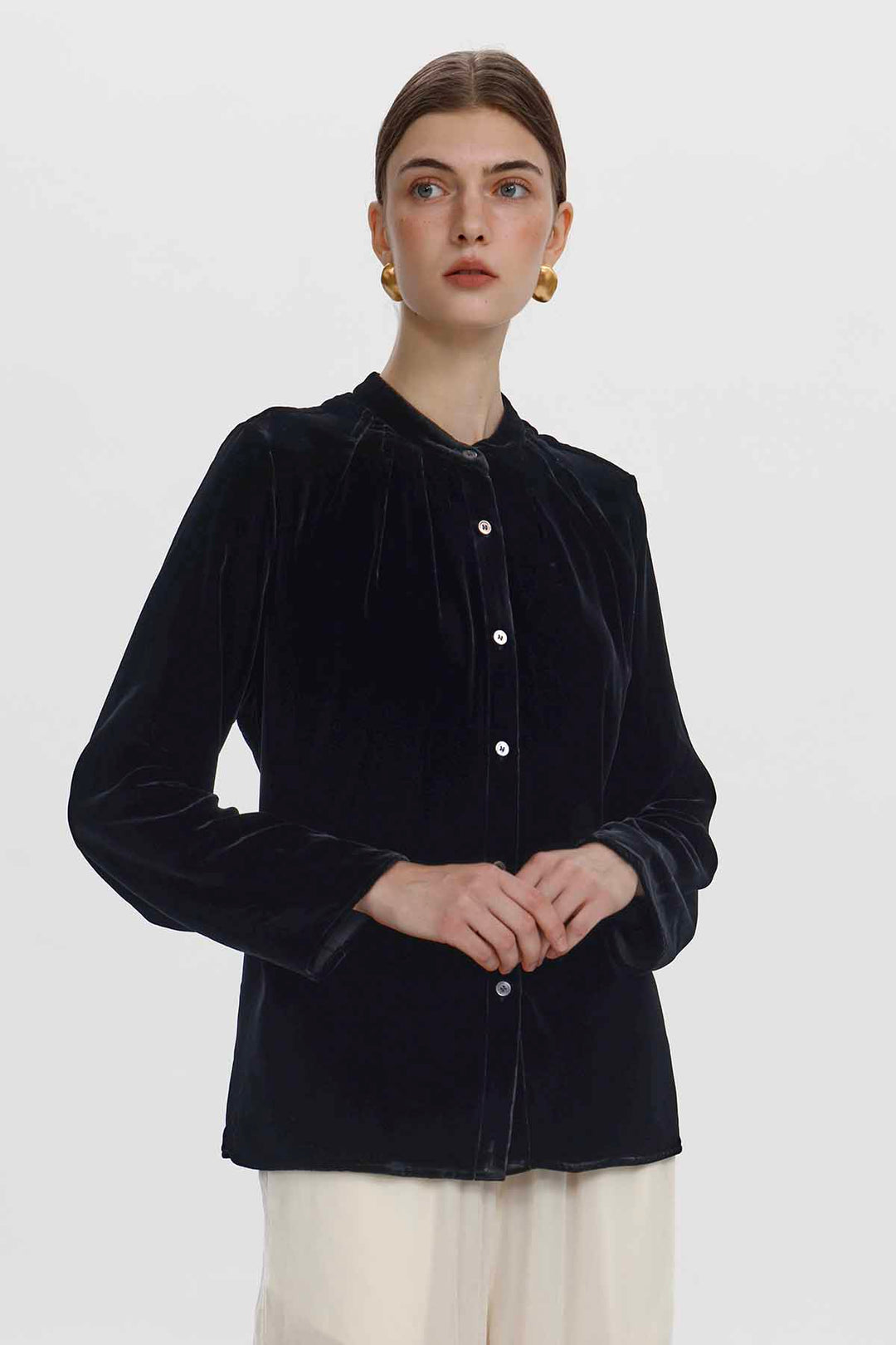 Lillian Velvet Blouse