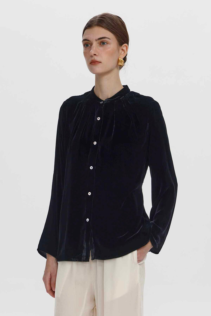 Lillian Velvet Blouse